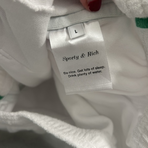 Sporty and rich x prince terry shorts size large - Picture 4 of 4